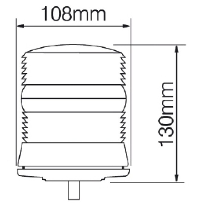 Girofar LED compact cu un punct de prindere